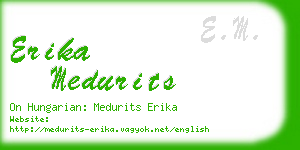 erika medurits business card